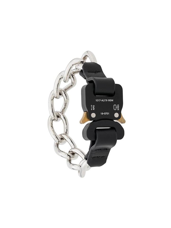 1017 Alyx 9sm Buckle Detail Chain Bracelet - Black