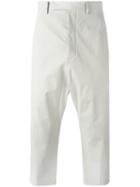 Rick Owens Cropped 'astaires' Pants, Men's, Size: 46, Nude/neutrals, Cotton/cupro/rubber