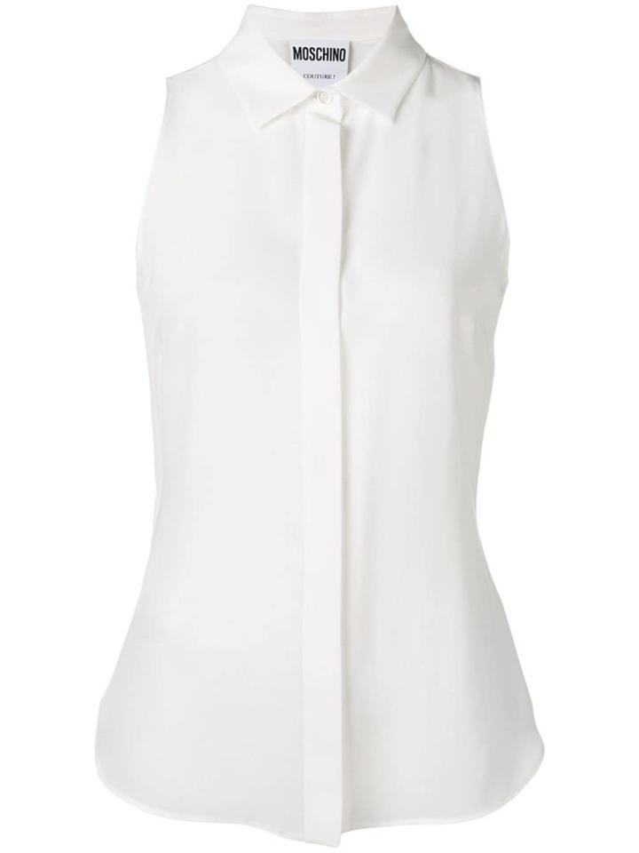 Moschino Sleeveless Blouse - White