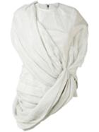 Rick Owens - Calpurnia Top - Women - Cotton/linen/flax/spandex/elastane - 40, Grey, Cotton/linen/flax/spandex/elastane