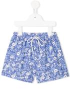 Amaia Floral Print Swim Shorts, Boy's, Size: 8 Yrs, Blue