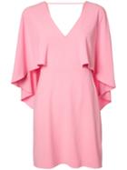 Halston Heritage Pleated Trim Dress, Women's, Size: 6, Pink/purple, Polyester/spandex/elastane