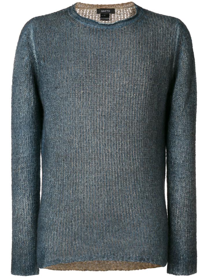 Avant Toi Ribbed Jumper - Blue