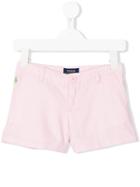 Embroidered Logo Shorts - Kids - Cotton - 5 Yrs, Pink/purple, Ralph Lauren Kids