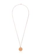 Shay Rose Gold Coin Pave Diamond Necklace - Metallic