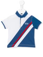 Boss Kids Striped Polo Shirt, Toddler Boy's, Size: 12 Mth, White