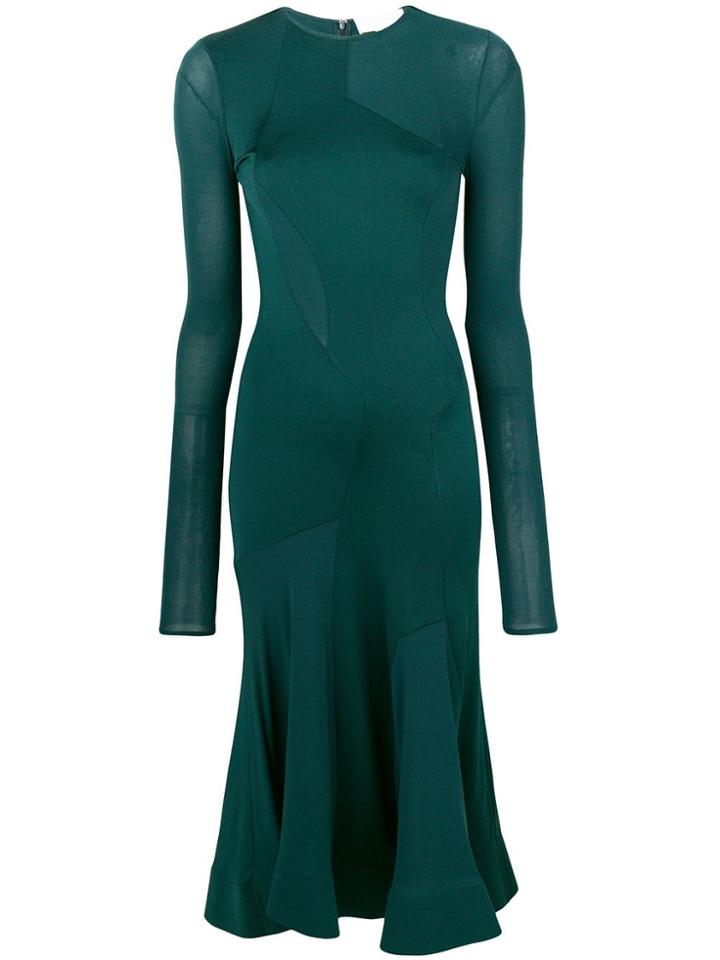 Esteban Cortazar Flared Midi Dress - Green