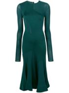 Esteban Cortazar Flared Midi Dress - Green