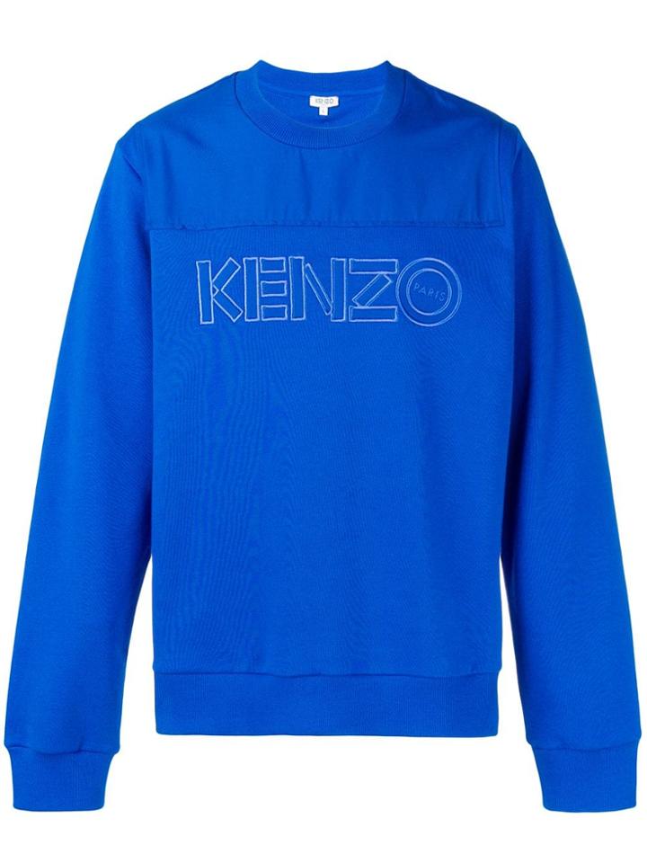 Kenzo Dual-fabric Sweatshirt - Blue