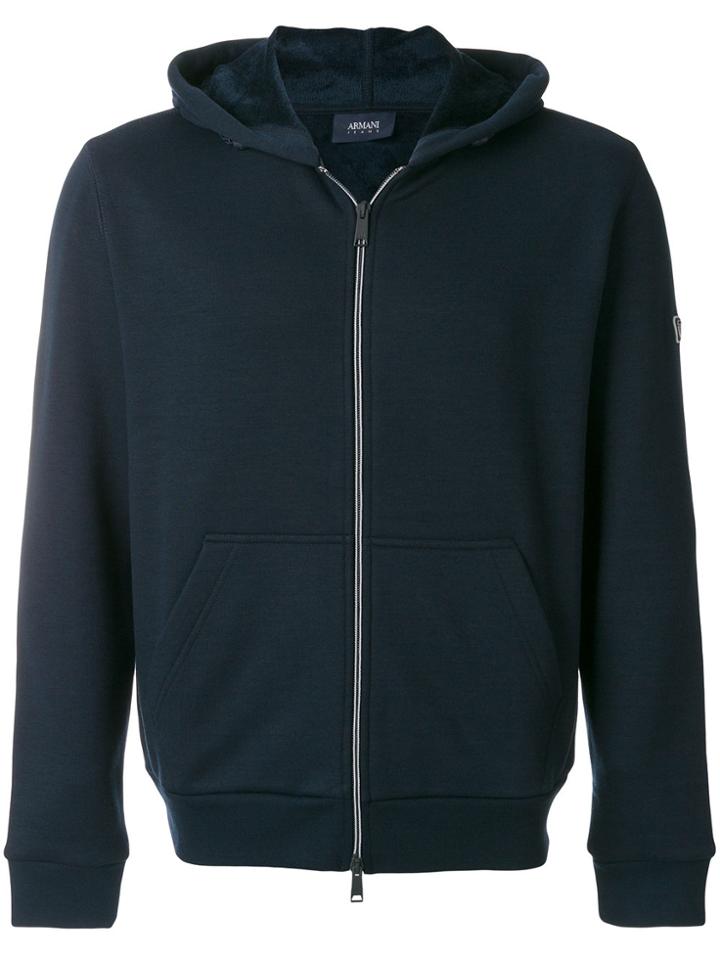 Armani Jeans Zip Hoodie - Blue