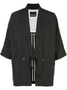 Iise Lace-up Jacket, Men's, Black, Nylon/polyester