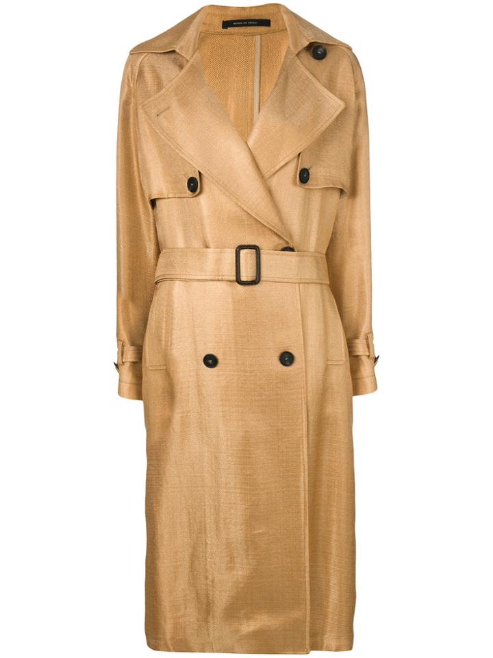 Tagliatore Kristen Trench Coat - Brown