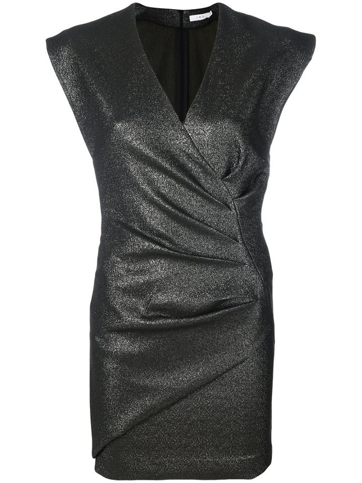 Iro - Gathered Mini Dress - Women - Cotton/polyester/viscose - 38, Green, Cotton/polyester/viscose
