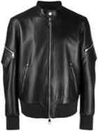 Neil Barrett Zipped-up Leather Jacket - Black