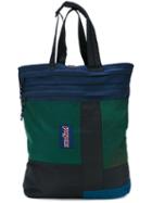Longjourney - Mixed Patchwork Tote Bag - Men - Leather/nylon - One Size, Black, Leather/nylon