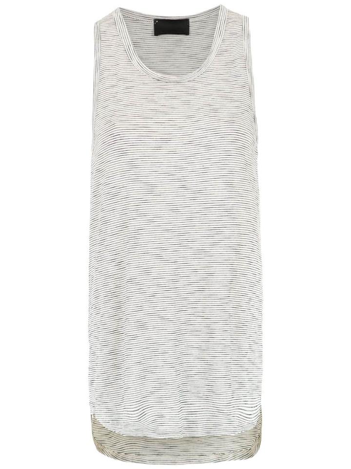 Andrea Bogosian Striped Tank - White