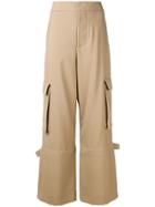Marni High-waisted Cargo Trousers - Neutrals