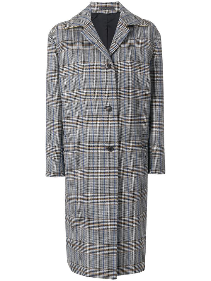 Paul Smith Oversized Check Coat - Black