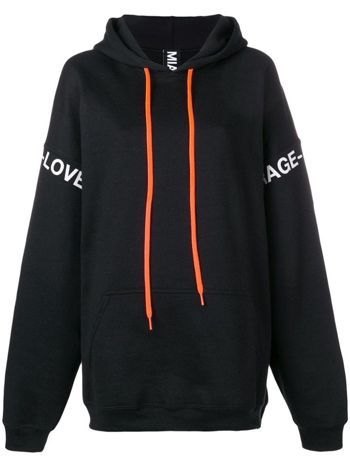 Mia-iam Oversized Hoodie - Black
