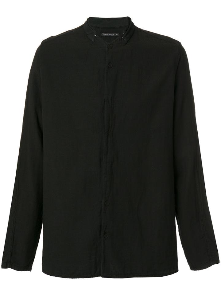 Transit Band Collar Shirt - Black