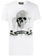 Philipp Plein T-shirt Platinum Cut Round Neck Skull - White