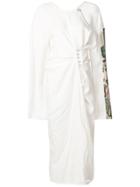Act N&deg;1 Asymmetric Gathered Waist Dress - White