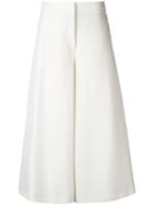 Valentino - Wide-leg Cropped Trousers - Women - Silk/spandex/elastane/lyocell - 42, Nude/neutrals, Silk/spandex/elastane/lyocell