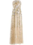 Blumarine Sequin Embellished Gown - Neutrals