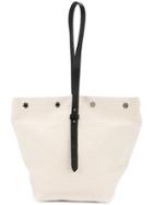 Cabas Small Bucket Tote - White