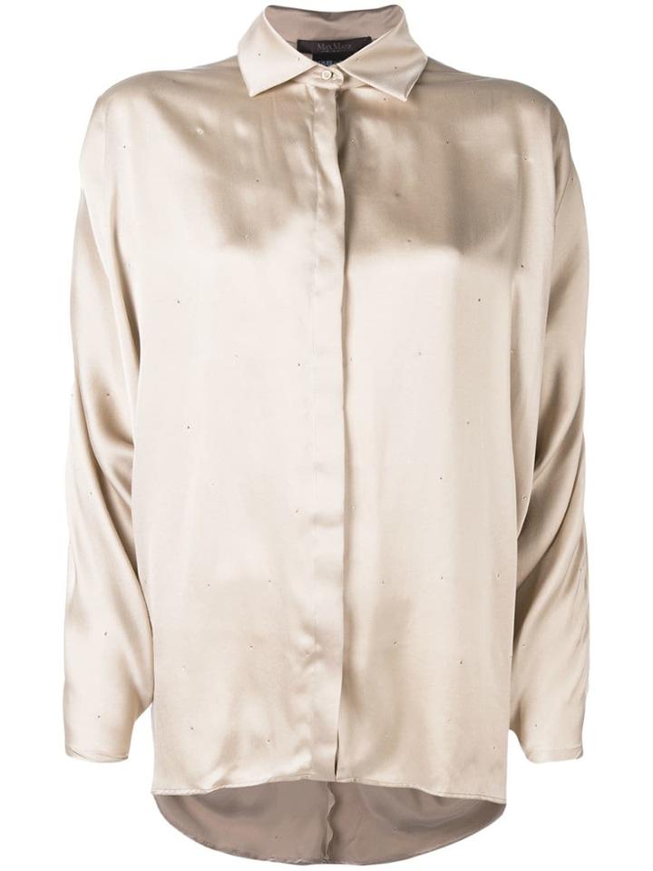 Max Mara Porfido Embellished Shirt - Neutrals