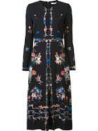 Vilshenko Floral Print Dress, Women's, Size: 4, Black, Silk