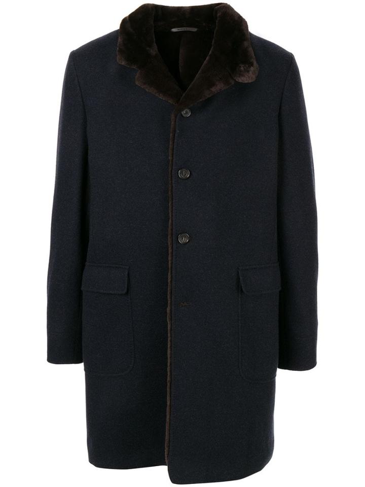 Loro Piana Single-breasted Fitted Coat - Brown