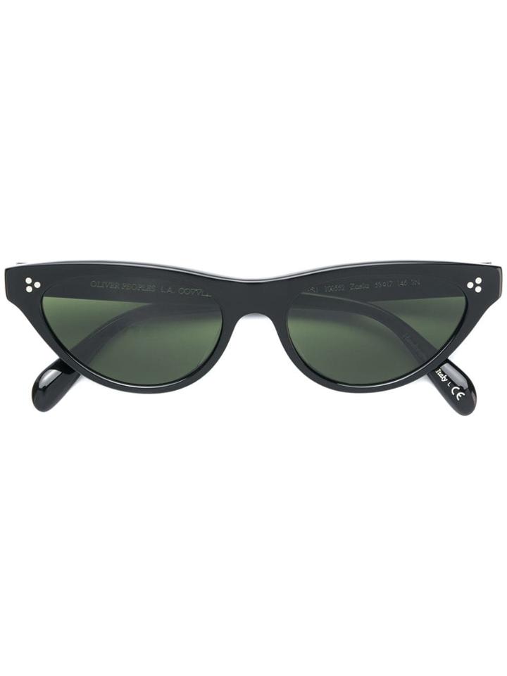 Oliver Peoples Zasia Cat Eye Sunglasses - Black