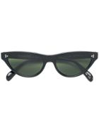 Oliver Peoples Zasia Cat Eye Sunglasses - Black
