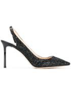 Jimmy Choo Glittered Erin Pumps - Black