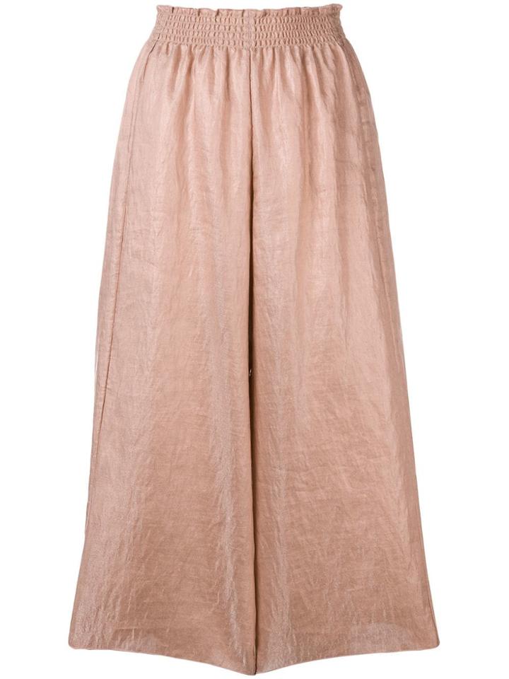 Forte Forte Metallic Sheen Culottes - Neutrals