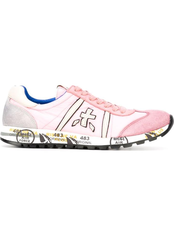 Premiata Lucy Sneakers, Women's, Size: 35, Pink/purple, Nylon/suede/leather/rubber