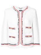 Muveil - Embroidered Blazer - Women - Cotton/nylon - 38, White, Cotton/nylon