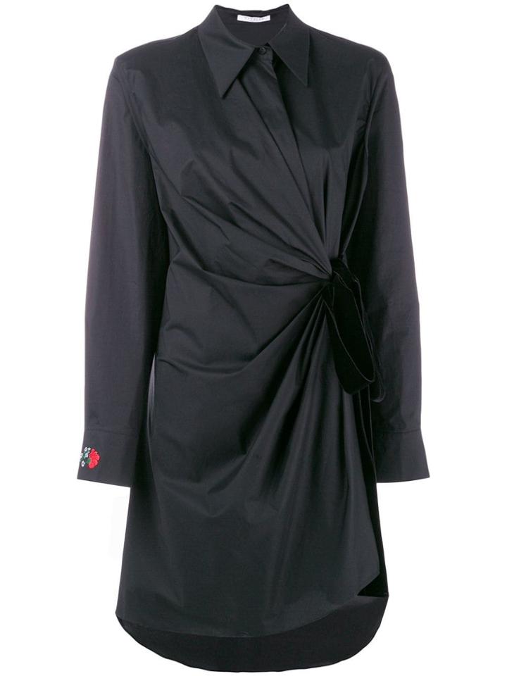 Vivetta High Low Shirt Dress - Black