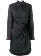 Vivetta High Low Shirt Dress - Black