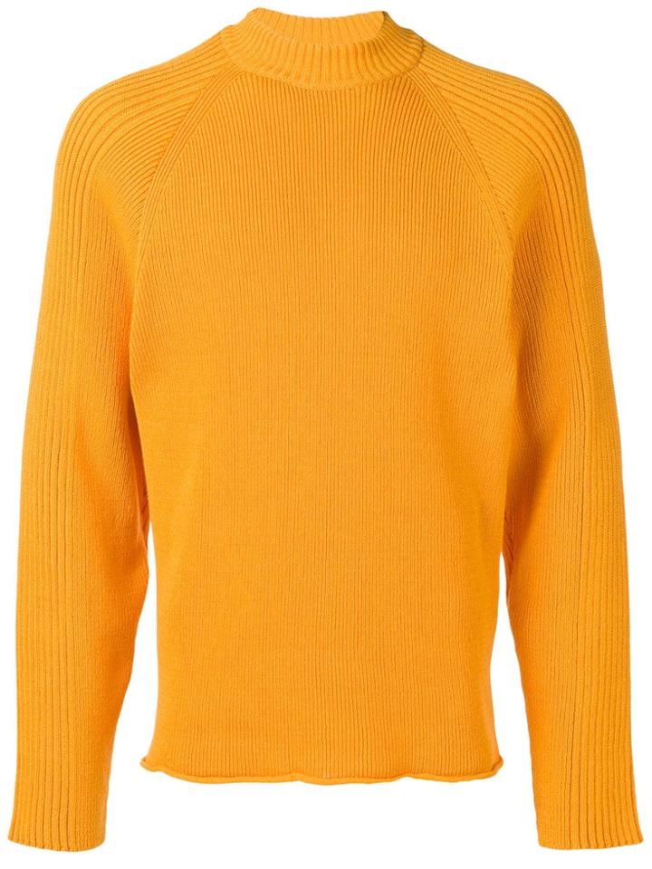 Jacquemus Mock Collar Knit Jumper - Orange