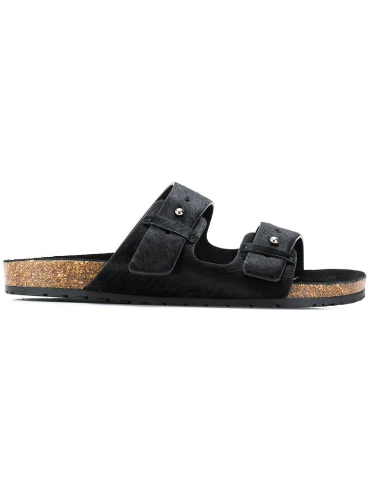 Saint Laurent Slip-on Sandals - Black