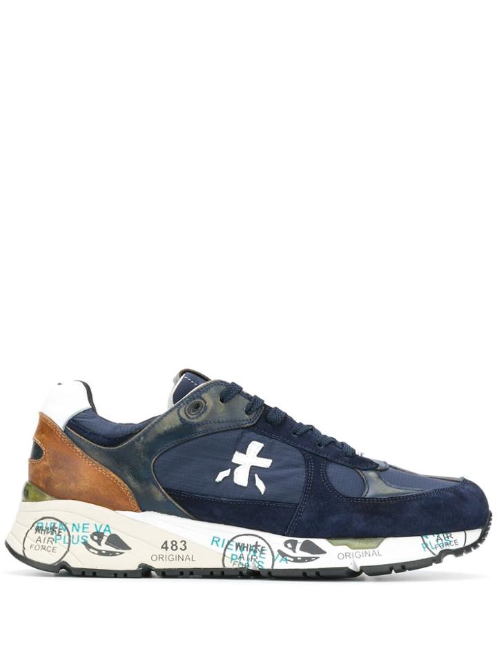 Premiata Mase Printed Sneakers - Blue