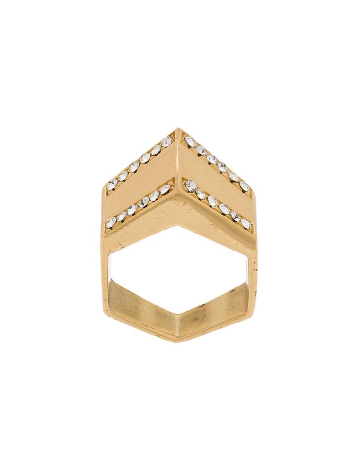 Federica Tosi Pyramid Ring - Metallic