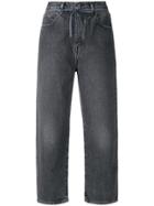 Levi's: Made & Crafted Wide Leg Cropped Jeans - Grey