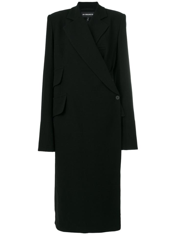 Ann Demeulemeester Oversized Wrap Coat - Black