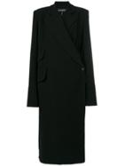 Ann Demeulemeester Oversized Wrap Coat - Black