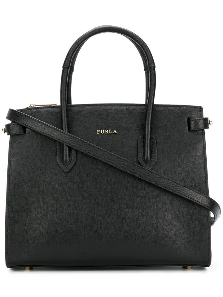 Furla Small Pin Tote - Black