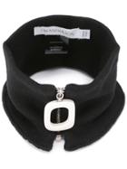 Jw Anderson Zipped Round Scarf - Black