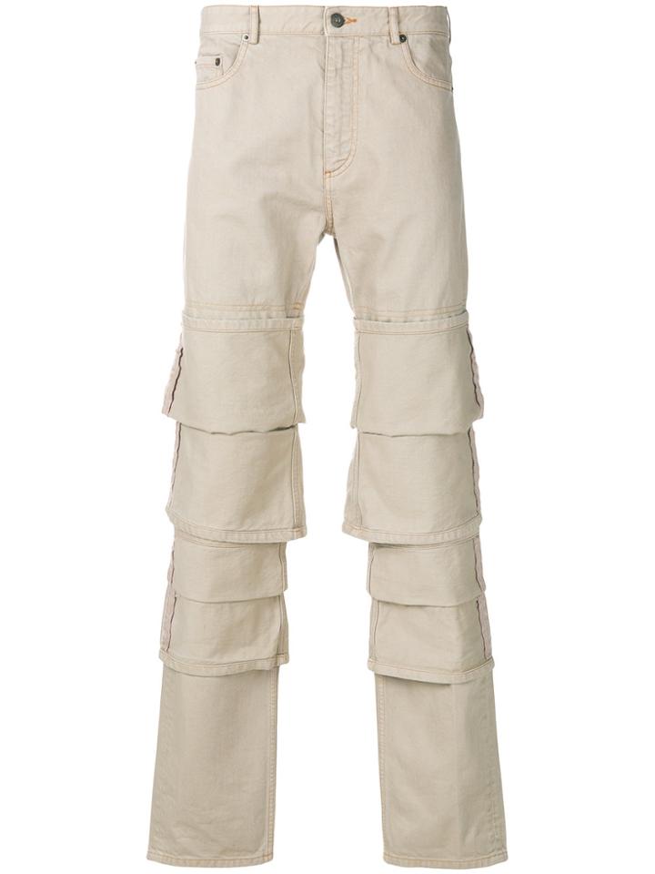 Y / Project Layered Trousers - Nude & Neutrals